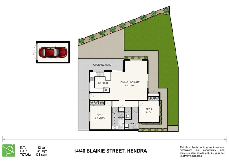 Floorplan of Homely townhouse listing, 14/40 Blaikie Street, Hendra QLD 4011