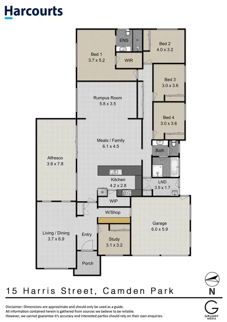 Floorplan of Homely house listing, 15 Harris Street, Camden Park NSW 2570