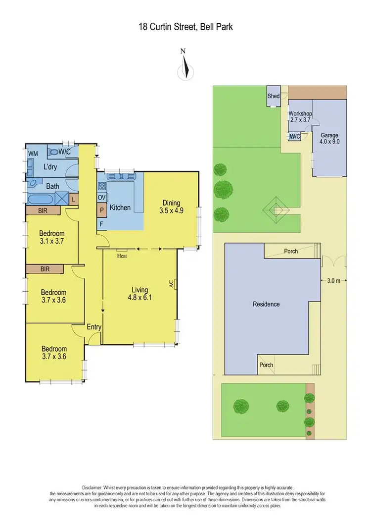 Floorplan of Homely house listing, 18 Curtin Street, Bell Park VIC 3215