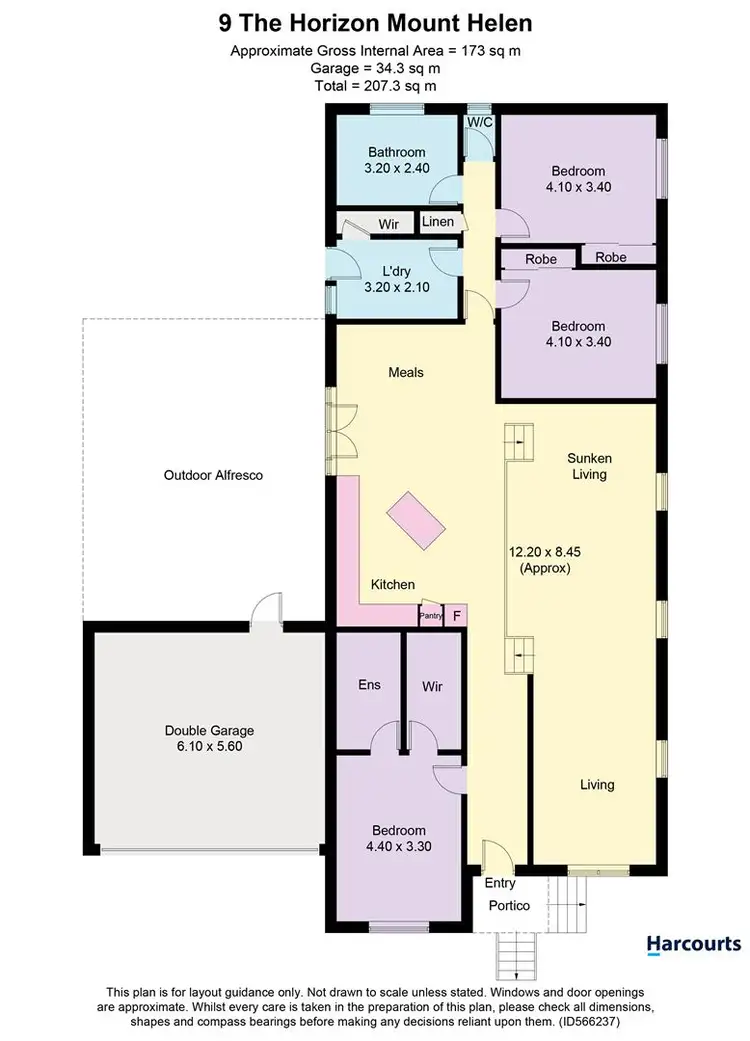 Floorplan of Homely house listing, 9 The Horizon, Mount Helen VIC 3350