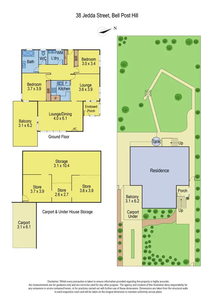 Floorplan of Homely house listing, 38 Jedda Street, Bell Post Hill VIC 3215