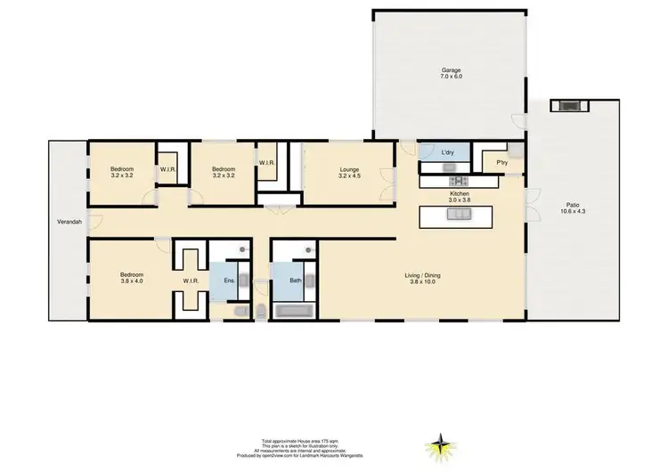 Floorplan of Homely house listing, 5 Blackwood Drive, Wangaratta VIC 3677