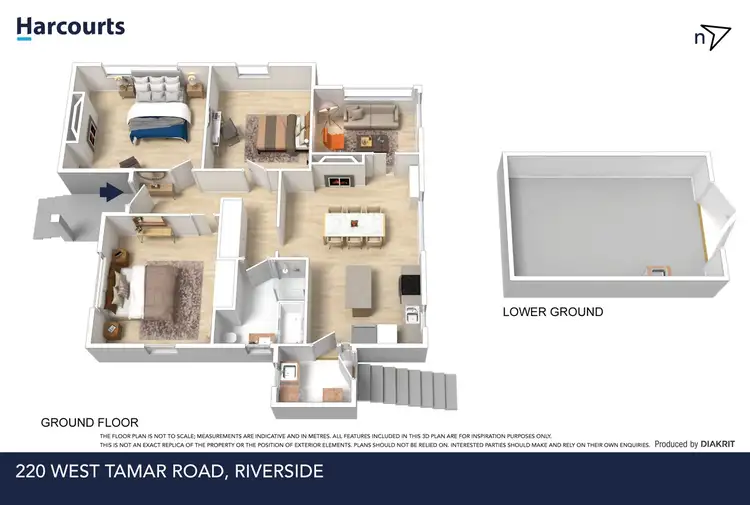 Floorplan of Homely villa listing, 1/220 West Tamar Road, Riverside TAS 7250