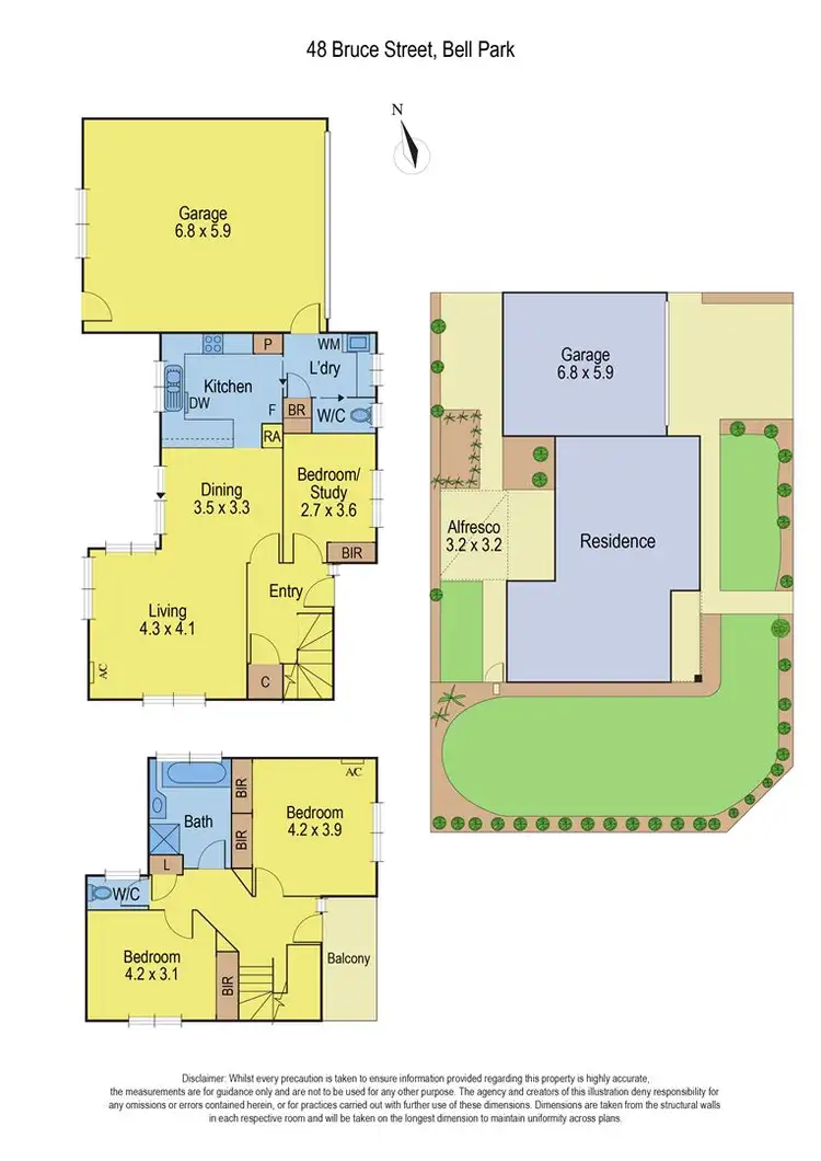 Floorplan of Homely townhouse listing, 48 Bruce Street, Bell Park VIC 3215