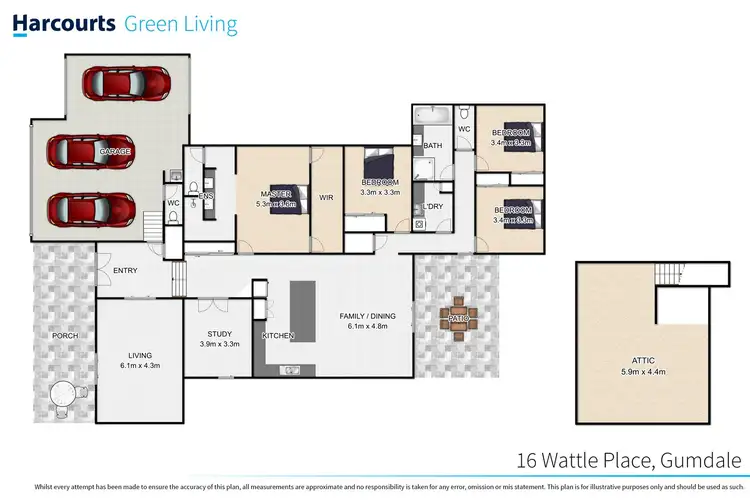 Floorplan of Homely house listing, 16 Wattle Place, Gumdale QLD 4154