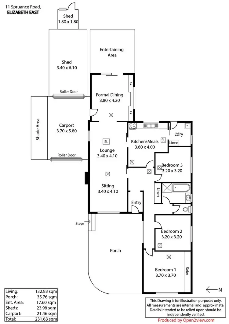 Floorplan of Homely flat listing, 11 Spruance Road, Elizabeth East SA 5112