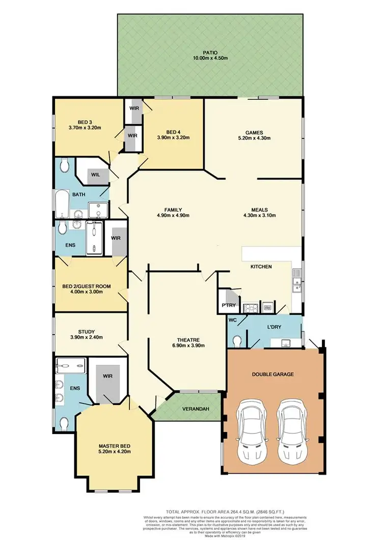 Floorplan of Homely house listing, 4 Atlantic Avenue, Iluka WA 6028