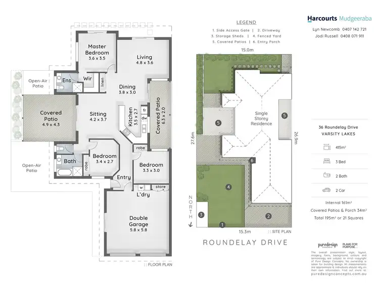 Floorplan of Homely house listing, 36 Roundelay Drive, Varsity Lakes QLD 4227