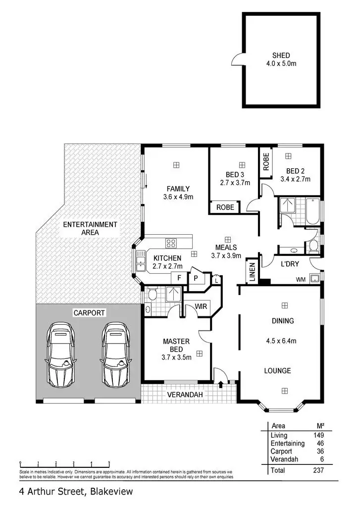 Floorplan of Homely house listing, 4 Arthur Street, Blakeview SA 5114