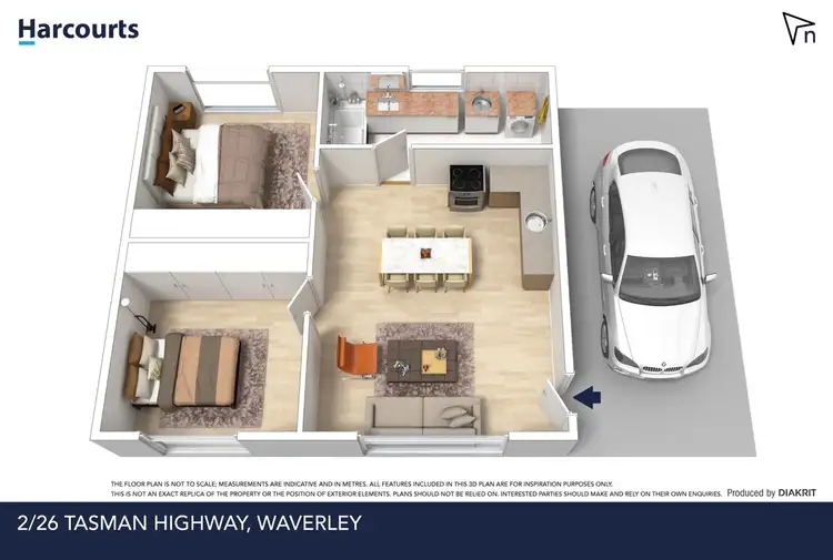 Floorplan of Homely unit listing, 2/26 Tasman Highway, Waverley TAS 7250