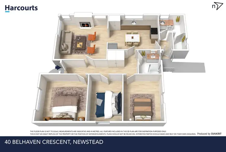 Floorplan of Homely house listing, 40 Belhaven Crescent, Newstead TAS 7250
