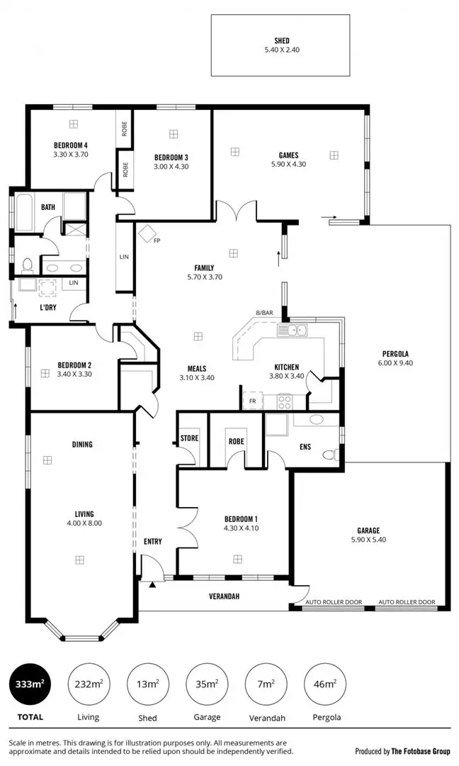 Floorplan of Homely house listing, 15 Kentia Drive, Para Hills West SA 5096