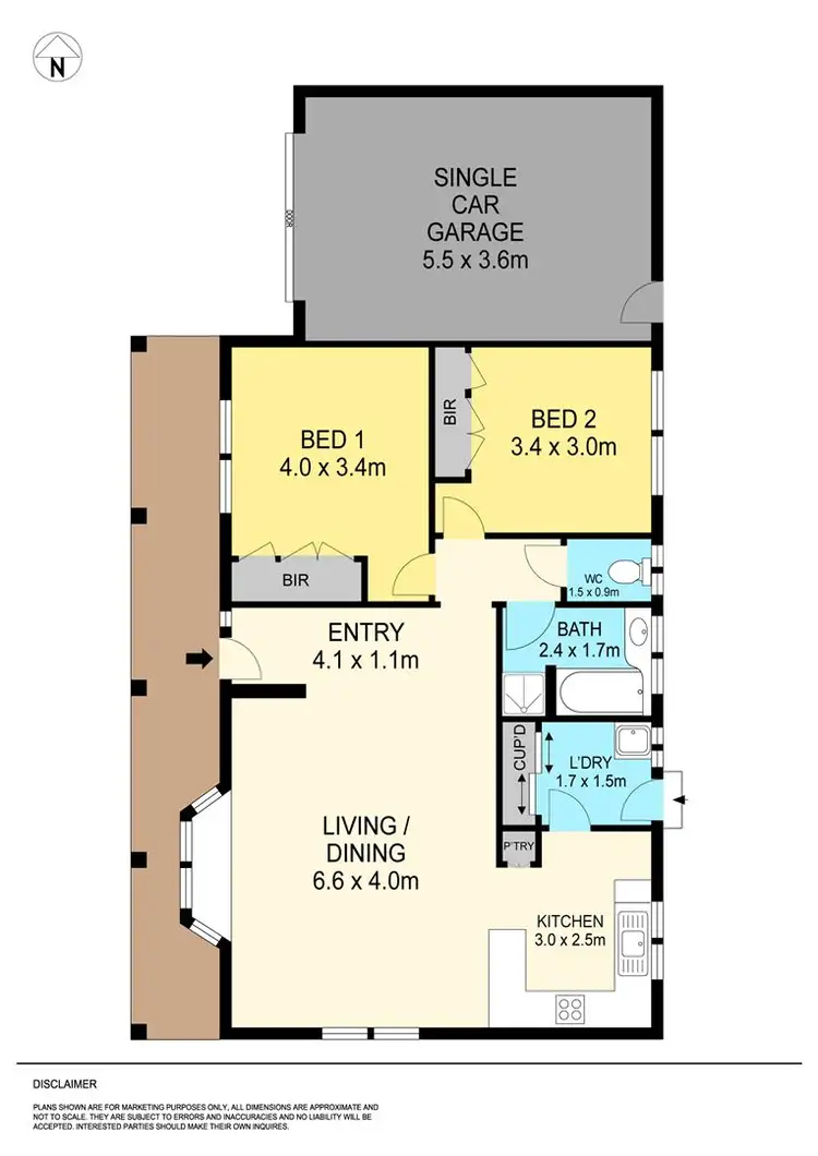 Floorplan of Homely unit listing, 1/801 Skipton Street, Redan VIC 3350