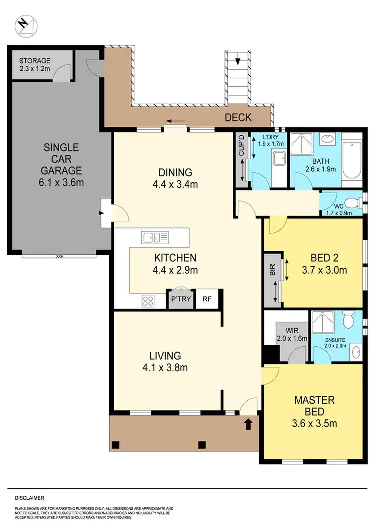 Floorplan of Homely townhouse listing, 5/406 Bradshaw Street, Golden Point VIC 3350