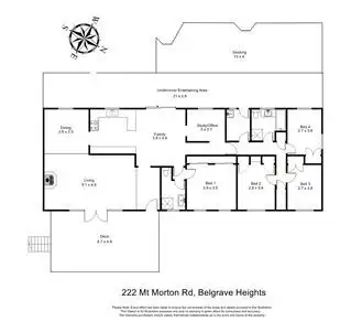 Floorplan of Homely house listing, 222-226 Mount Morton Road, Belgrave Heights VIC 3160