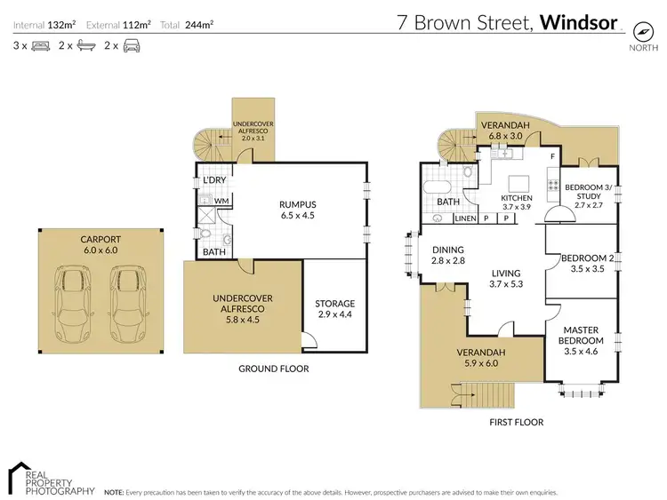 Floorplan of Homely house listing, 7 BROWN STREET, Windsor QLD 4030