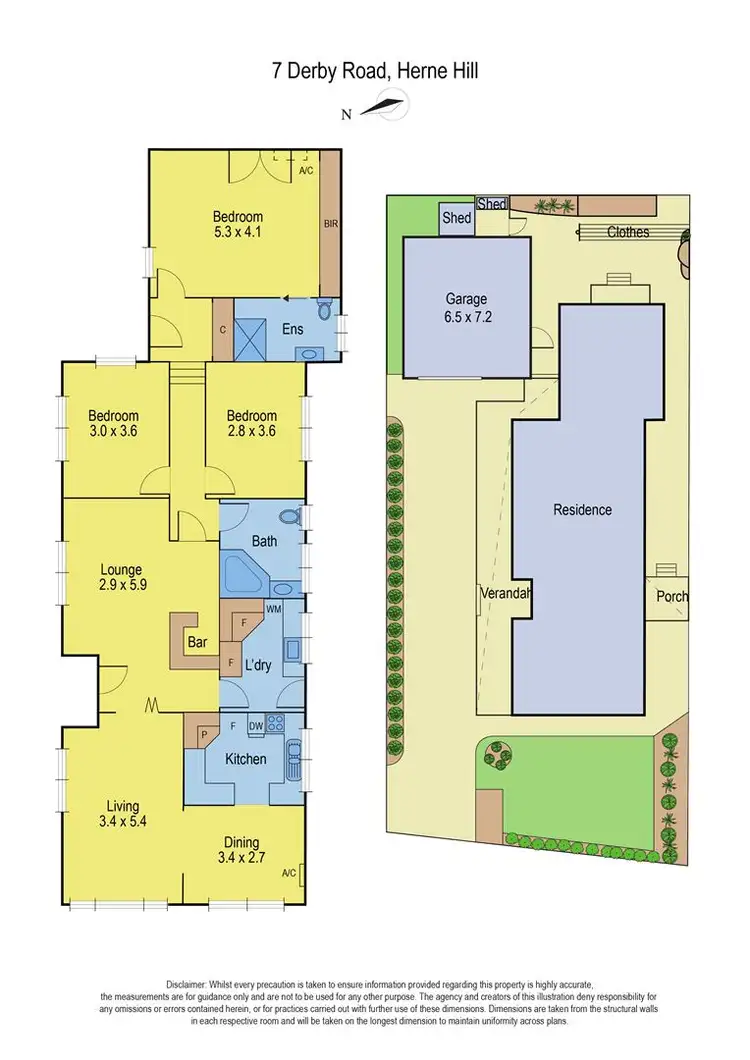 Floorplan of Homely house listing, 7 Derby Road, Herne Hill VIC 3218