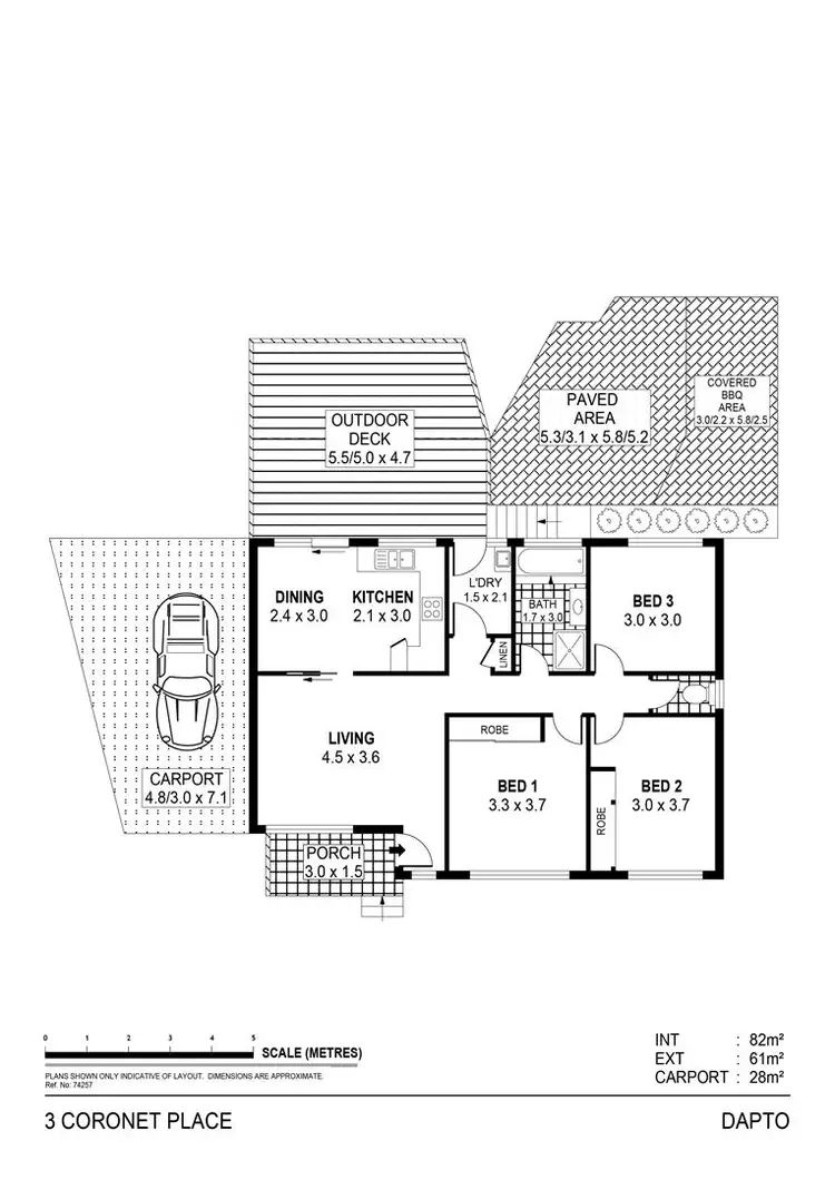 Floorplan of Homely house listing, 3 Coronet Place, Dapto NSW 2530