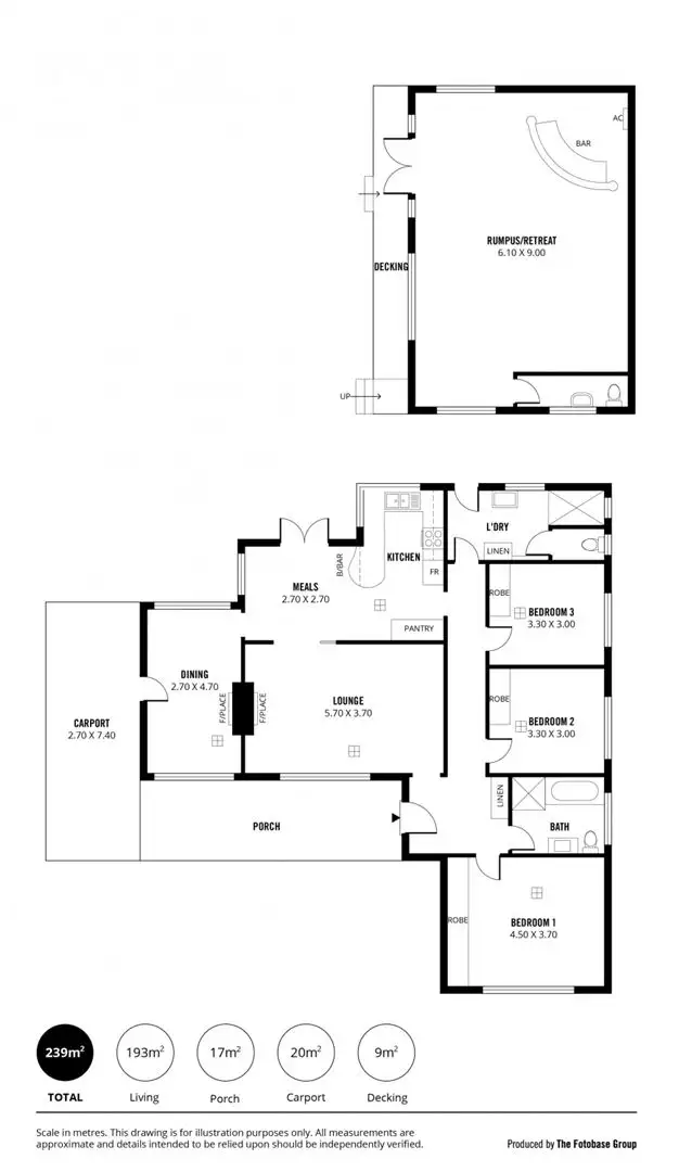 Floorplan of Homely house listing, 15 Vernons Drive, Highbury SA 5089