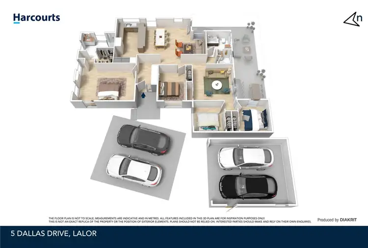 Floorplan of Homely house listing, 5 Dallas Drive, Lalor VIC 3075