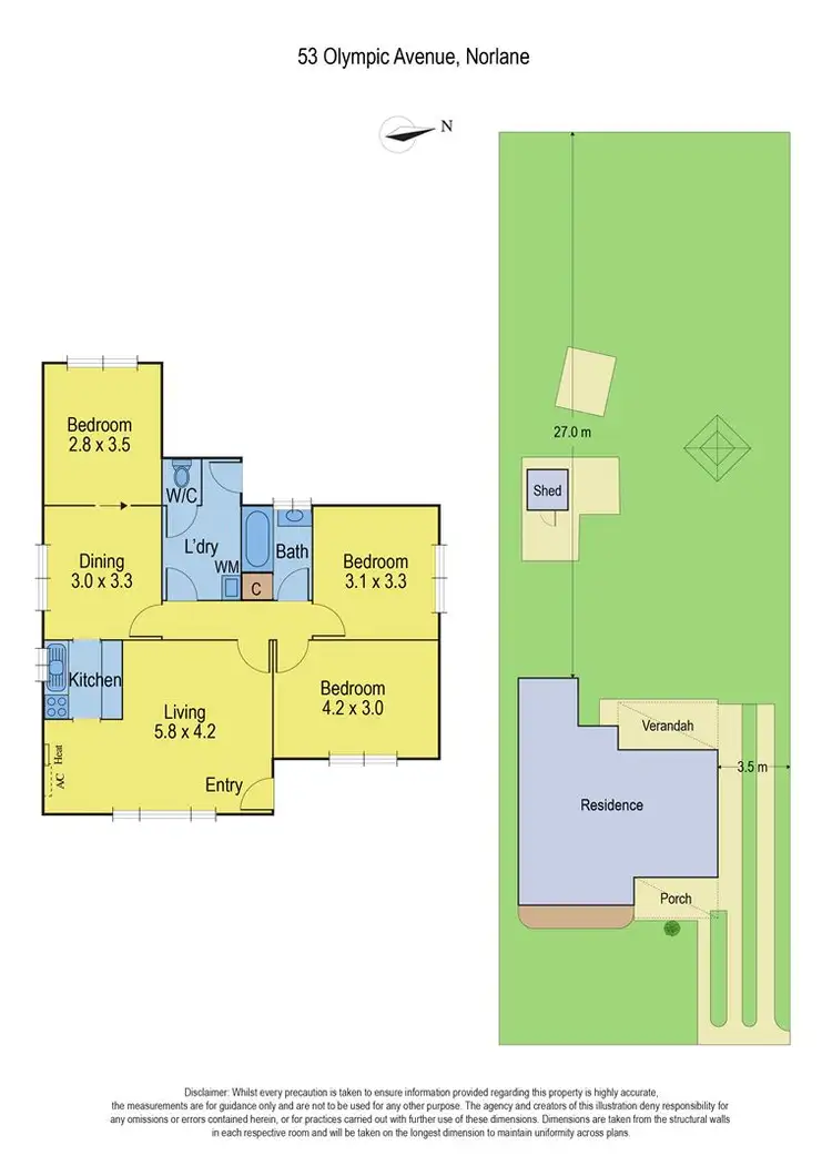 Floorplan of Homely house listing, 53 Olympic Avenue, Norlane VIC 3214