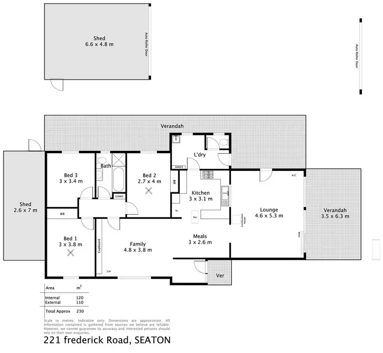 Floorplan of Homely house listing, 221 Frederick Road, Seaton SA 5023