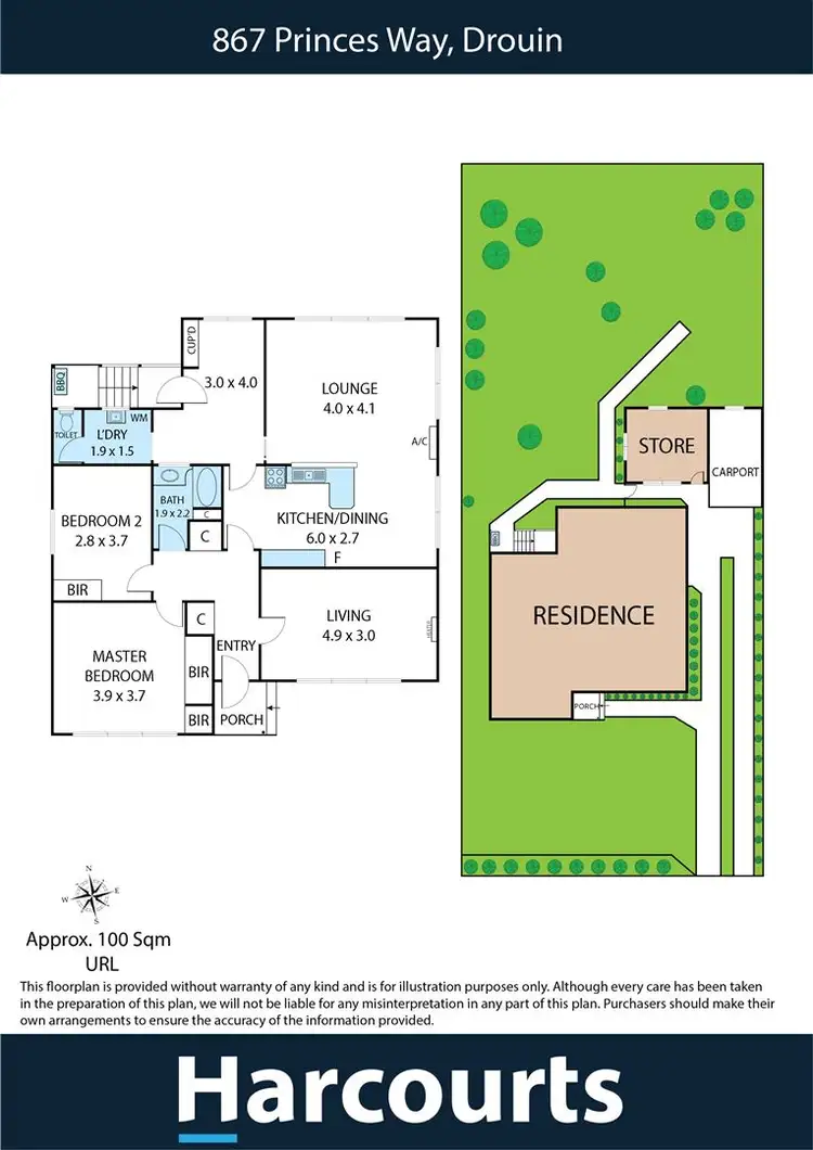 Floorplan of Homely house listing, 867 Princes Way, Drouin VIC 3818
