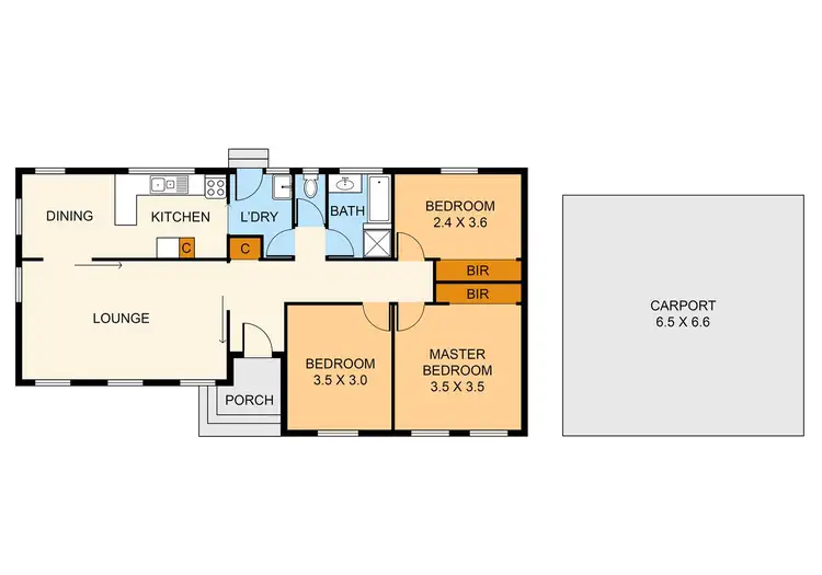 Floorplan of Homely house listing, 6 Royalden Close, Boronia VIC 3155