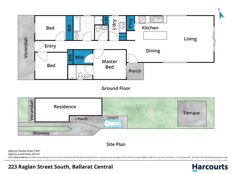 Floorplan of Homely house listing, 223 Raglan Street South, Ballarat Central VIC 3350
