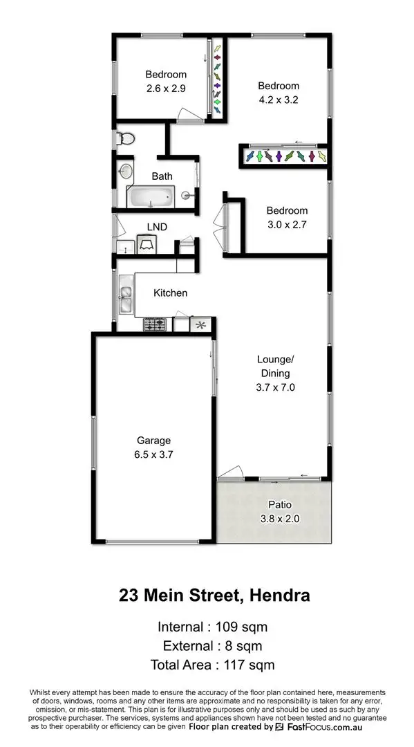 Floorplan of Homely house listing, 23 Mein Street, Hendra QLD 4011