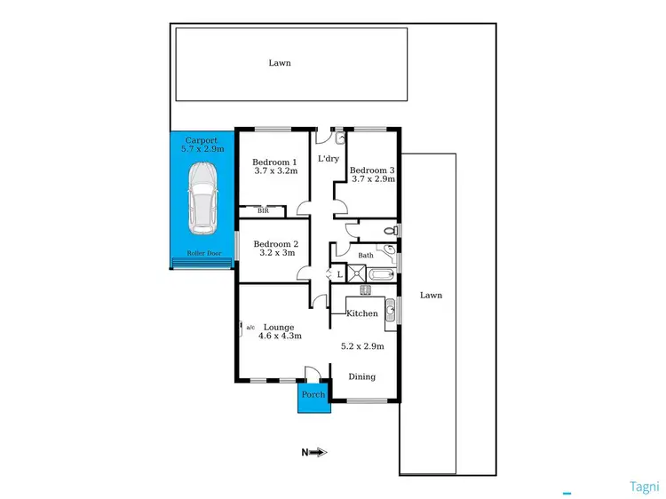 Floorplan of Homely unit listing, 10/80 Glenhelen Road, Morphett Vale SA 5162