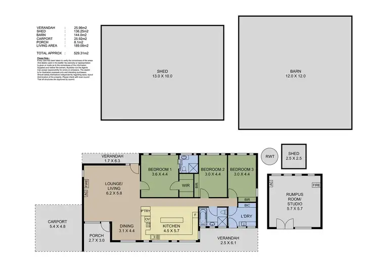 Floorplan of Homely rural property listing, 180 Pound Road, Macclesfield SA 5153
