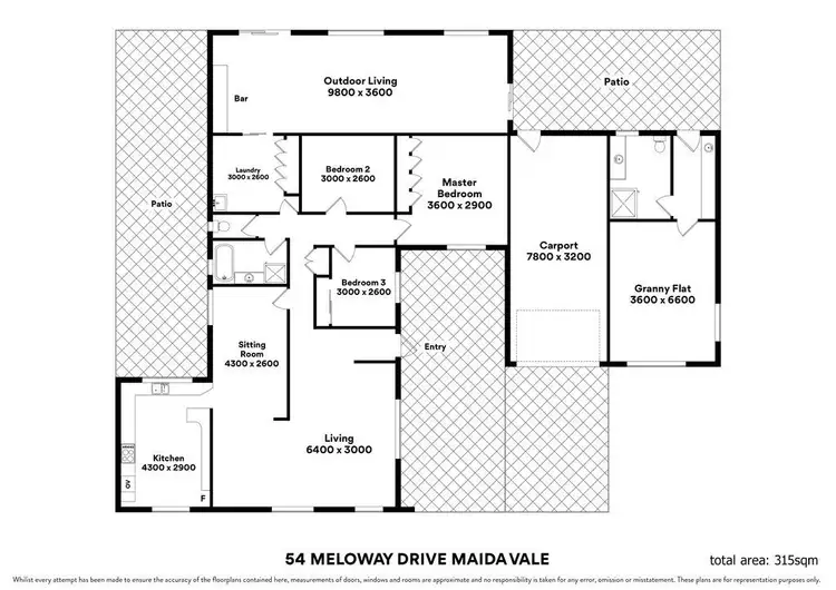 Floorplan of Homely house listing, 54 Meloway Drive, Maida Vale WA 6057