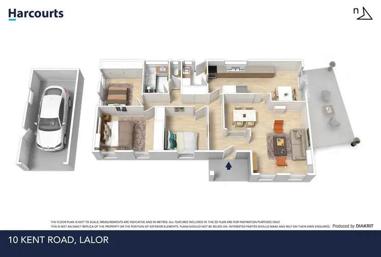 Floorplan of Homely house listing, 10 Kent Road, Lalor VIC 3075