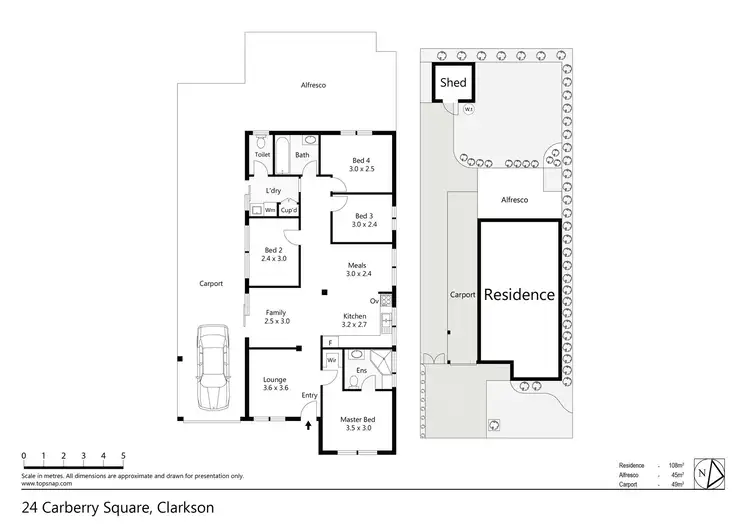 Floorplan of Homely house listing, 24 Carberry Square, Clarkson WA 6030