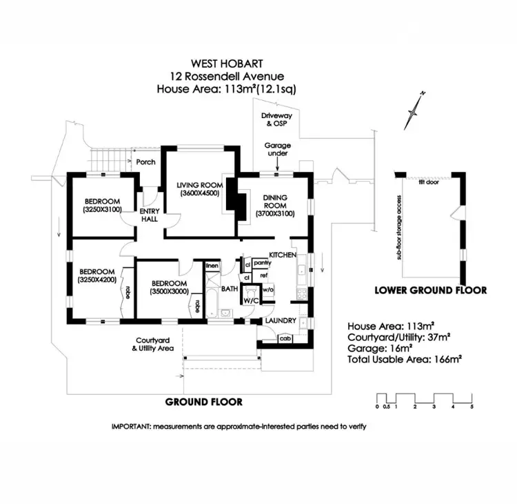 Floorplan of Homely house listing, 12 Rossendell Avenue, West Hobart TAS 7000