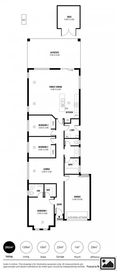 Floorplan of Homely house listing, 20 Davis Street, Woodville South SA 5011