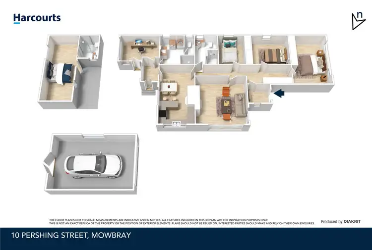 Floorplan of Homely house listing, 10 Pershing Street, Mowbray TAS 7248
