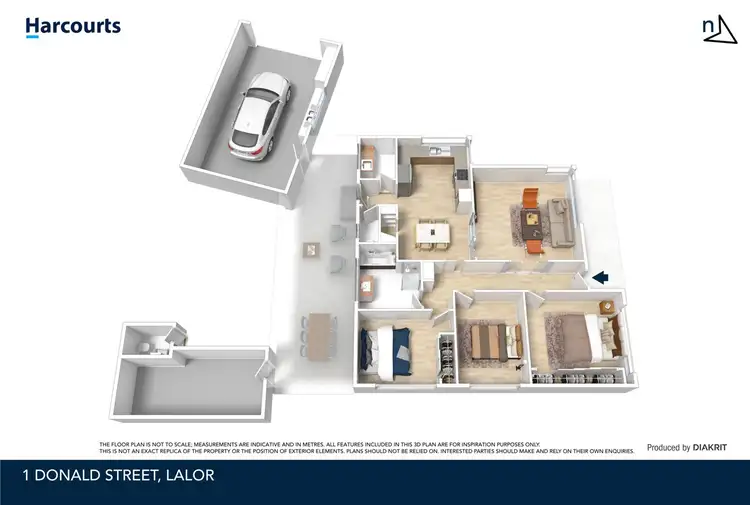 Floorplan of Homely house listing, 1 Donald Street, Lalor VIC 3075