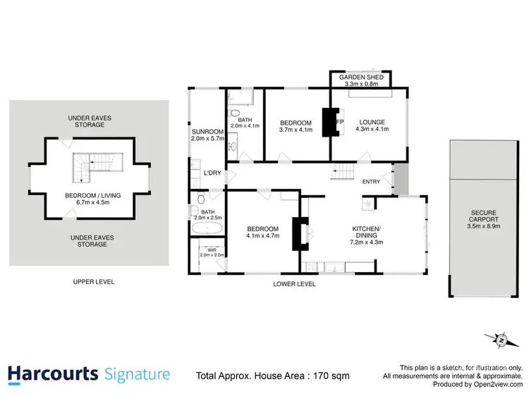 Floorplan of Homely house listing, 7 Crisp Street, Sandy Bay TAS 7005
