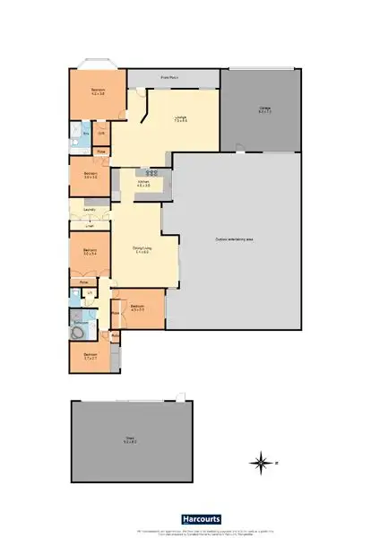 Floorplan of Homely house listing, 32 Rose Place, Waldara VIC 3678