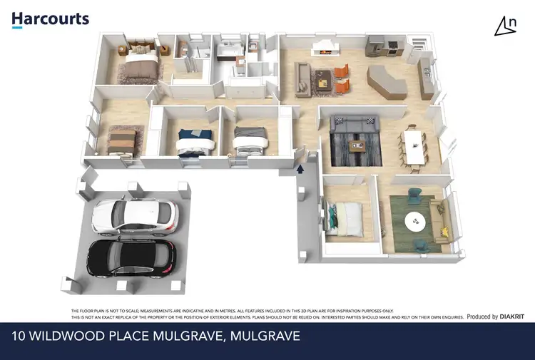 Floorplan of Homely house listing, 10 Wildwood Place, Mulgrave VIC 3170