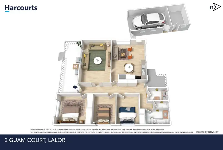 Floorplan of Homely house listing, 2 Guam Court, Lalor VIC 3075