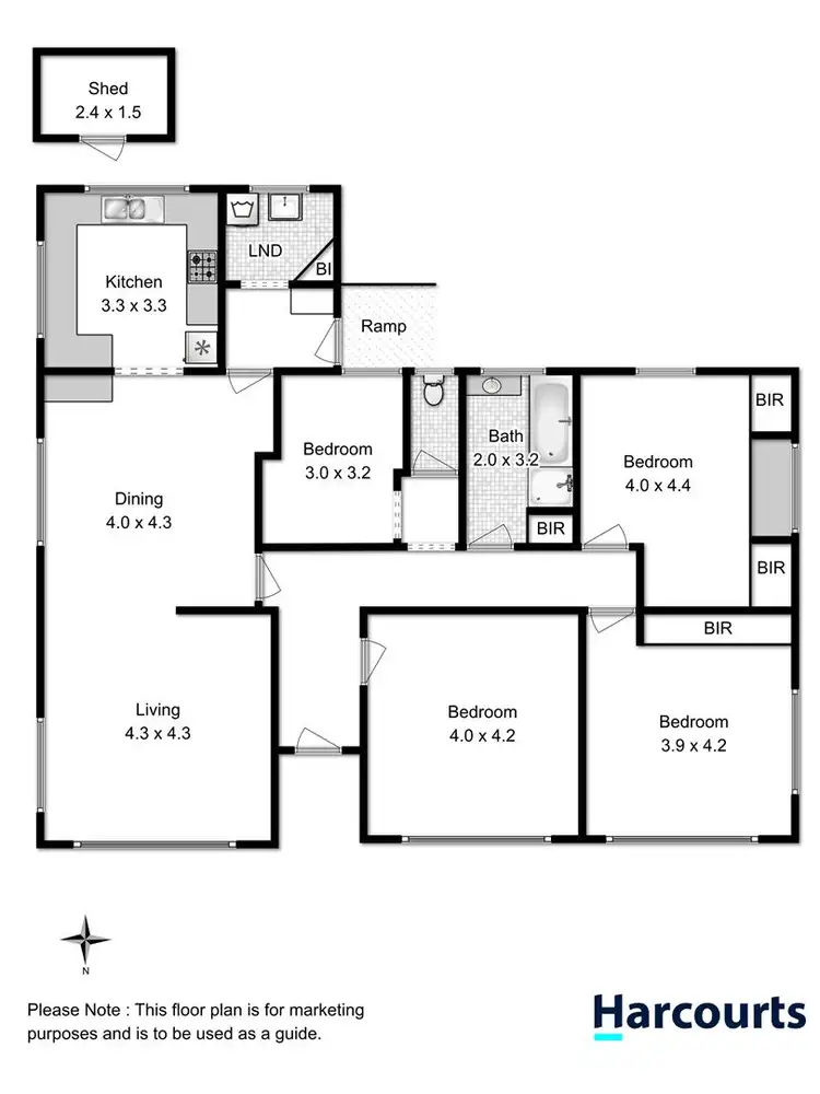 Floorplan of Homely house listing, 61 Clarence Street, Bellerive TAS 7018
