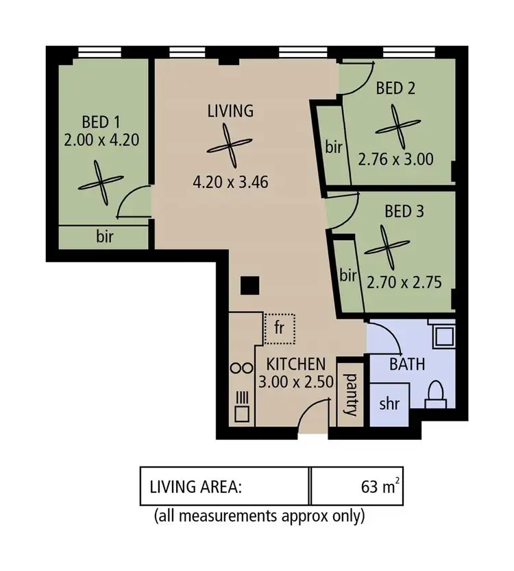 Floorplan of Homely apartment listing, 905/23 King William Street, Adelaide SA 5000