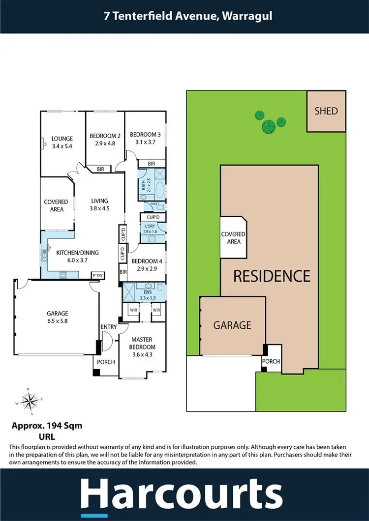 Floorplan of Homely house listing, 7 Tenterfield Avenue, Warragul VIC 3820