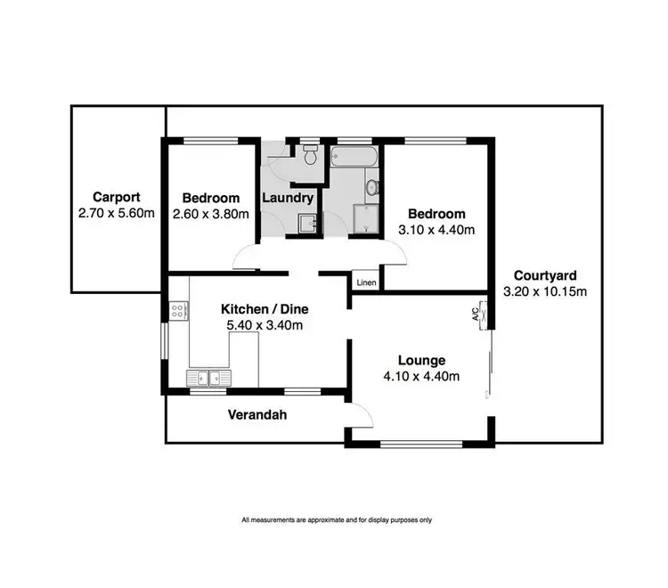 Floorplan of Homely block of units listing, 4/32 Hill Street, Victor Harbor SA 5211