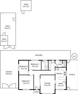 Floorplan of Homely house listing, 4 George Street, Pooraka SA 5095