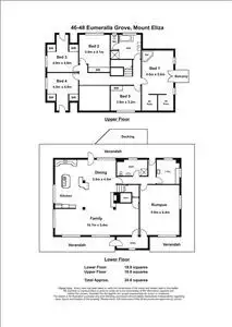 Floorplan of Homely house listing, 46-48 Eumeralla Grove, Mount Eliza VIC 3930