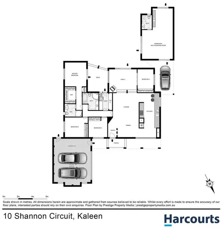 Floorplan of Homely house listing, 10 Shannon Circuit, Kaleen ACT 2617